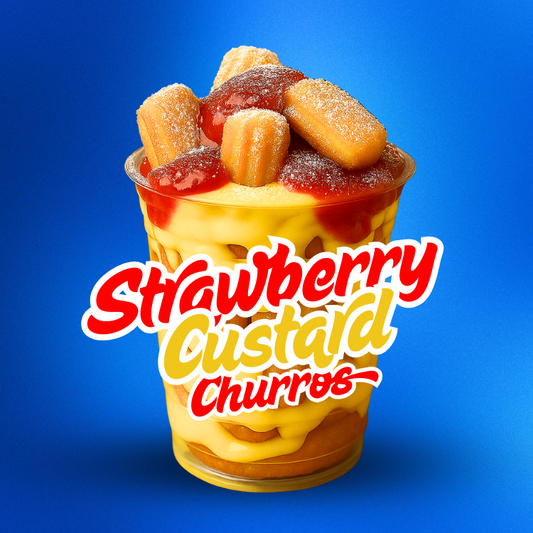 Strawberry Custard Churros